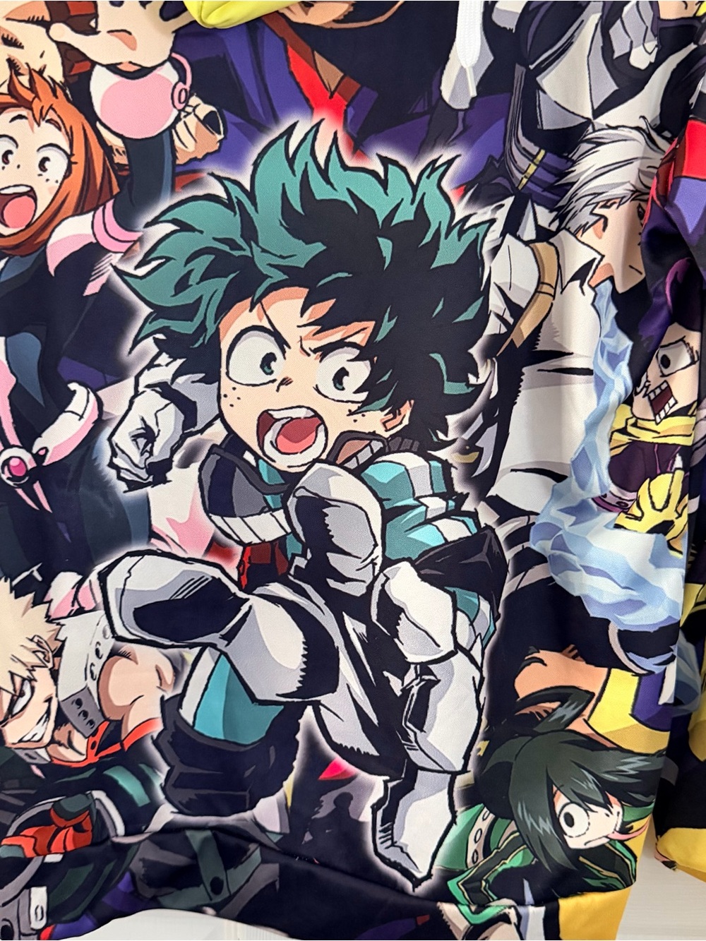 My Hero Academia Crew Graphic Yellow Hoodie - Picture 5 of 5